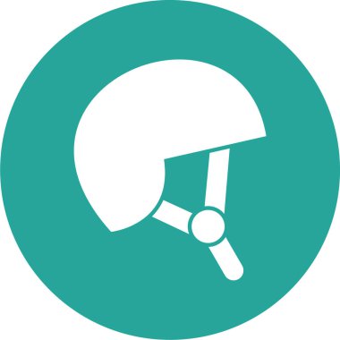 Kask simgesi vektör illüstrasyonu