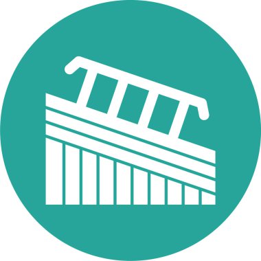 Modern b 'nin vektör illüstrasyonu inşa simgesinden yoksun