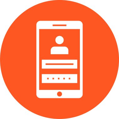 Cep telefonu simgesi, vektör illüstrasyonu