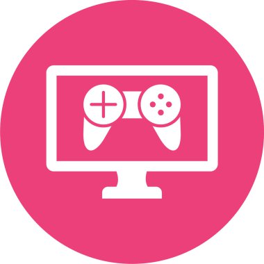 Bilgisayar. Web simgesi basit illüstrasyon