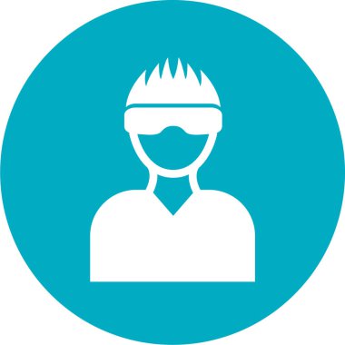 man simgesi vektör illüstrasyonu