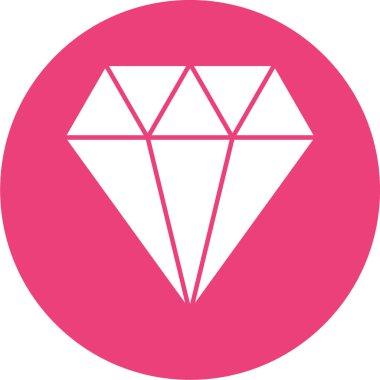 Elmas simgesi vektör illüstrasyonu