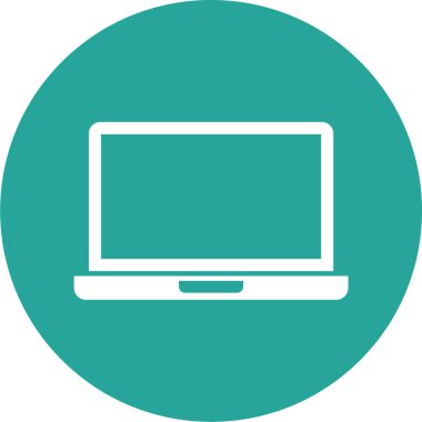 Modern dizüstü bilgisayarın vektör illüstrasyonu