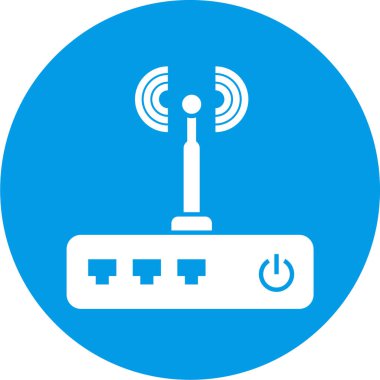 Kablosuz yönlendiricinin vektör çizimi