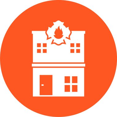 Modern yapı simgesinin vektör illüstrasyonu