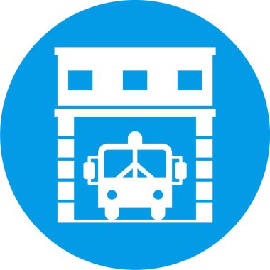 Modern yapı simgesinin vektör illüstrasyonu