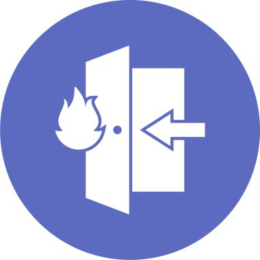 Bir ateş simgesinin vektör illüstrasyonu