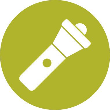 Basit bir el feneri simgesi. vektör illüstrasyonu