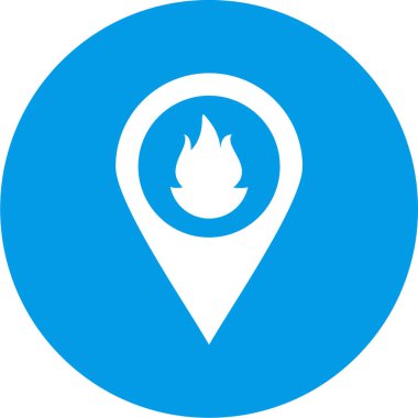 Konumu PIN simgesi. vektör çizim