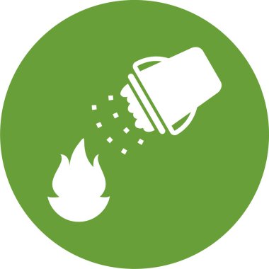 Yangın. Web simgesi basit illüstrasyon