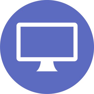 Bilgisayar. Web simgesi basit illüstrasyon