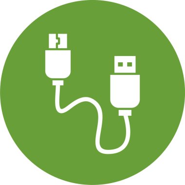 usb buji simgesi vektör illüstrasyonu