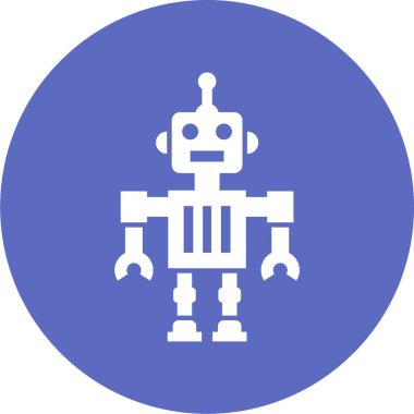 Robot simgesinin vektör illüstrasyonu