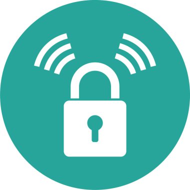 Kilit simgesinin vektör illüstrasyonu