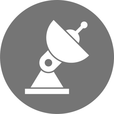 uydu simgesi vektör illüstrasyonu