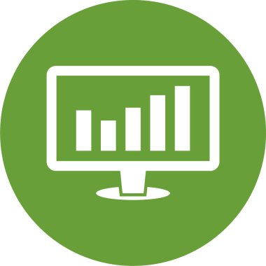 vektör lcd simgesi illüstrasyonu