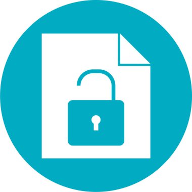 Kilit simgesinin vektör illüstrasyonu