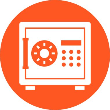 Modern güvenlik simgesinin vektör illüstrasyonu