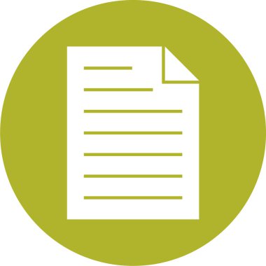 Dosya simgesinin vektör illüstrasyonu