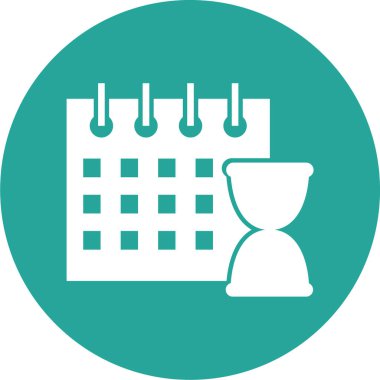 Takvim simgesi vektör illüstrasyonu