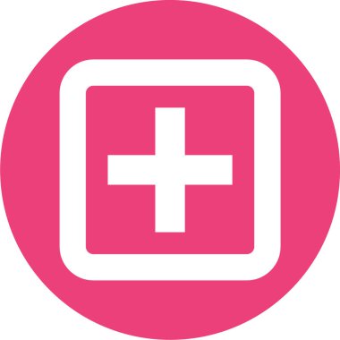 Artı simge vektör illüstrasyonu