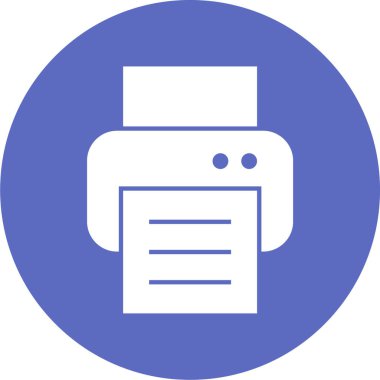 Yazıcı. Web simgesi basit illüstrasyon