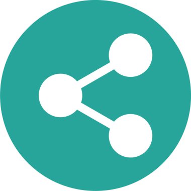 paylaşımlı simge vektör illüstrasyonu