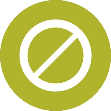 Giriş işareti simgesi yok, vektör illüstrasyonu