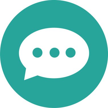 Sohbet simgesi vektör illüstrasyonu