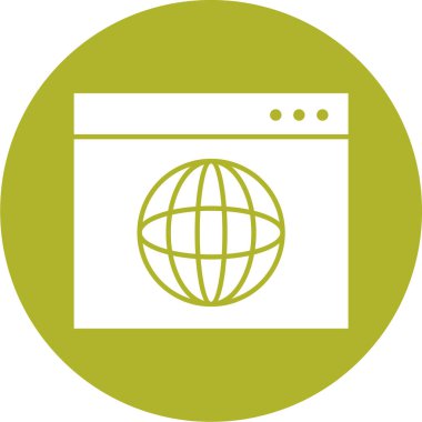 tarayıcı pencere simgesi, vektör illüstrasyonu