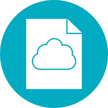 bulut simgesi, vektör illüstrasyonu