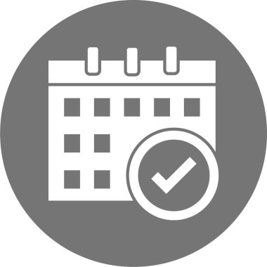 Takvim simgesi, vektör çizimi