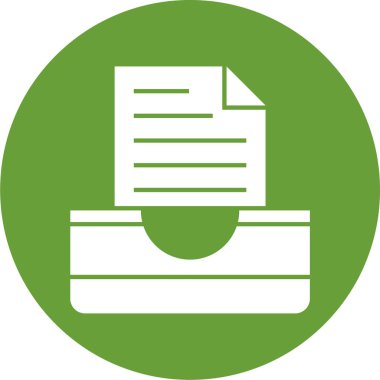 belge simgesi, vektör çizimi