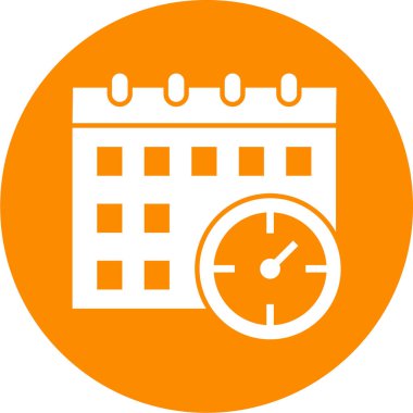 Takvim simgesi vektör illüstrasyonu