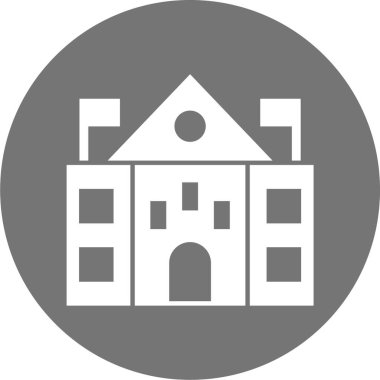 Modern yapı simgesinin vektör illüstrasyonu