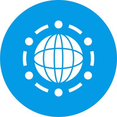 küresel ağ. Basit resimleme