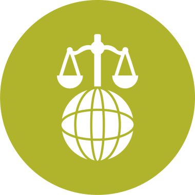 Bir dünya simgesinin vektör illüstrasyonu