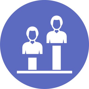 iş yönetimi simgesi, vektör illüstrasyonu