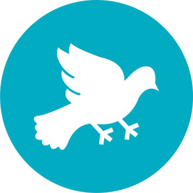 güvercin simgesi vektör illüstrasyonu