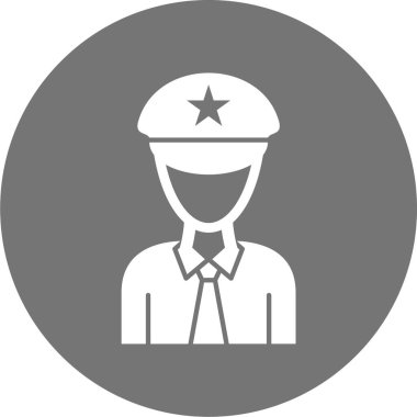 vektör düz polis simgesi.