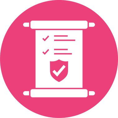 düz dizaynlı belge simgesi. rapor ve uygulama vektör illüstrasyonu