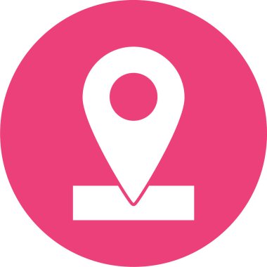 konum simgesi, vektör çizimi