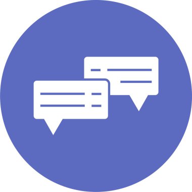 Konuş. Web simgesi basit illüstrasyon