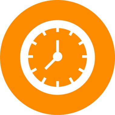 Saat. Web simgesi basit illüstrasyon