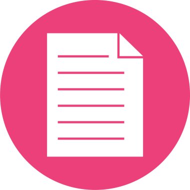 belge simgesi, vektör çizimi