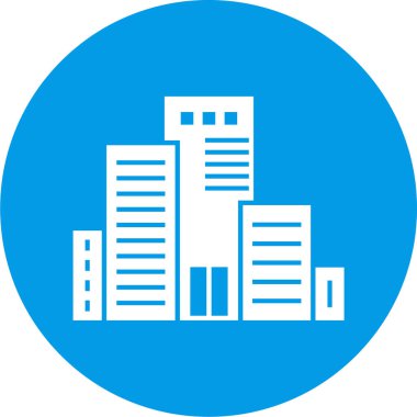 Modern binaların vektör illüstrasyonu