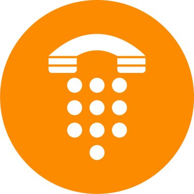 Telefonunuz var. Web simgesi basit illüstrasyon