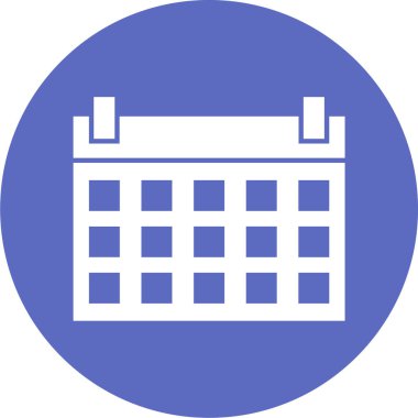 Takvim simgesi vektör illüstrasyonu