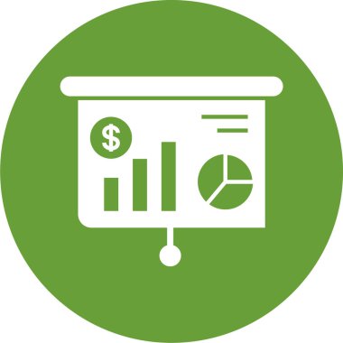 iş grafiği simgesi, vektör illüstrasyonu