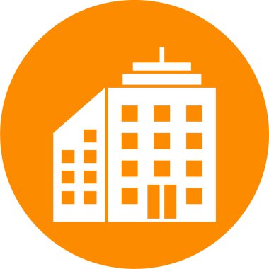 Modern yapı simgesinin vektör illüstrasyonu